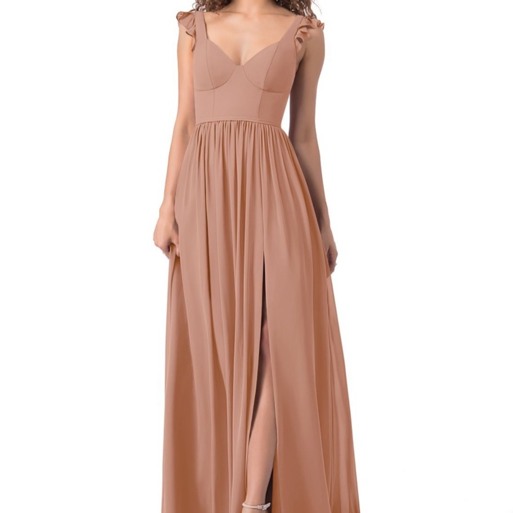 Azazie Stassie Dress- Champagne Rose